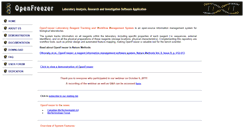 Desktop Screenshot of openfreezer.org