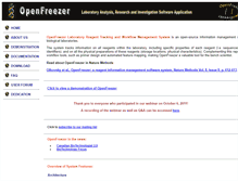 Tablet Screenshot of openfreezer.org